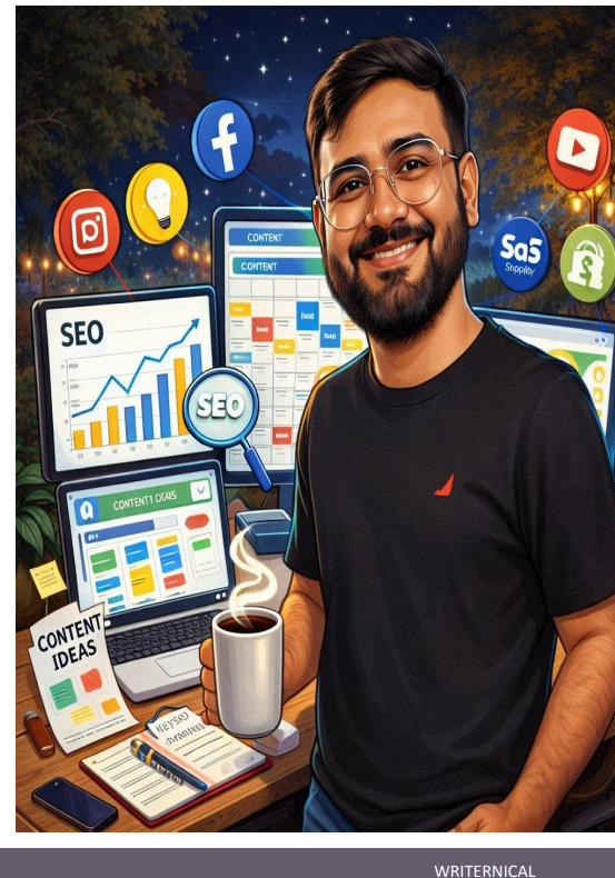 Manav Gupta — Founder of Writernical, AI-first consultancy and studio