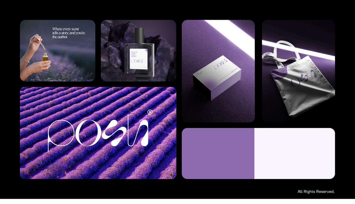 Posh fragrance brand identity by Musaib Mir