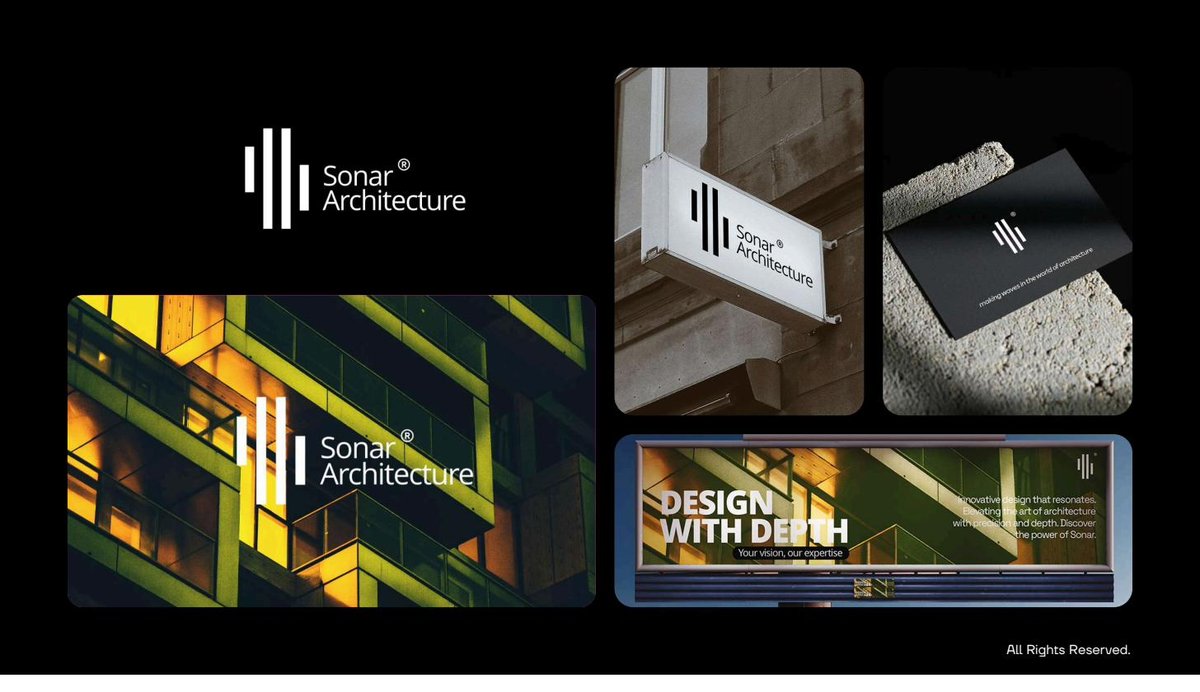 Sonar Architecture brand identity by Musaib Mir