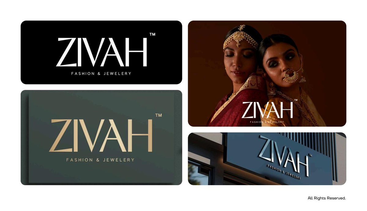 Zivah fashion-jewelry brand identity by Musaib Mir