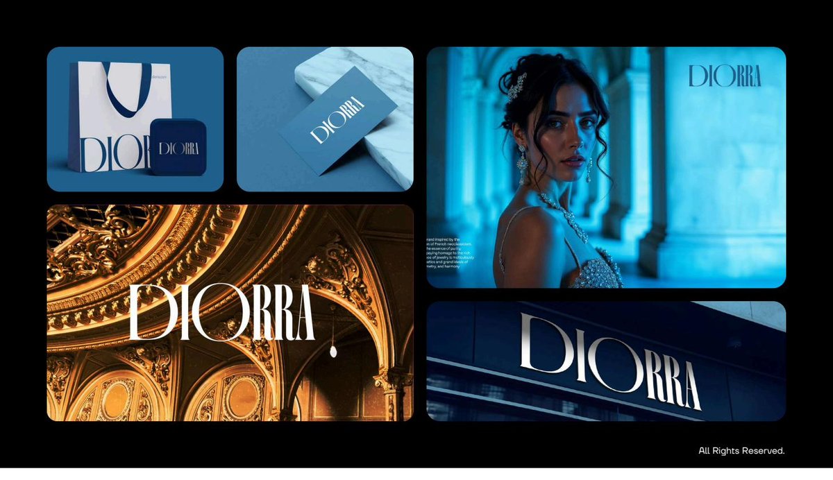 Diorra luxury jewelry brand identity